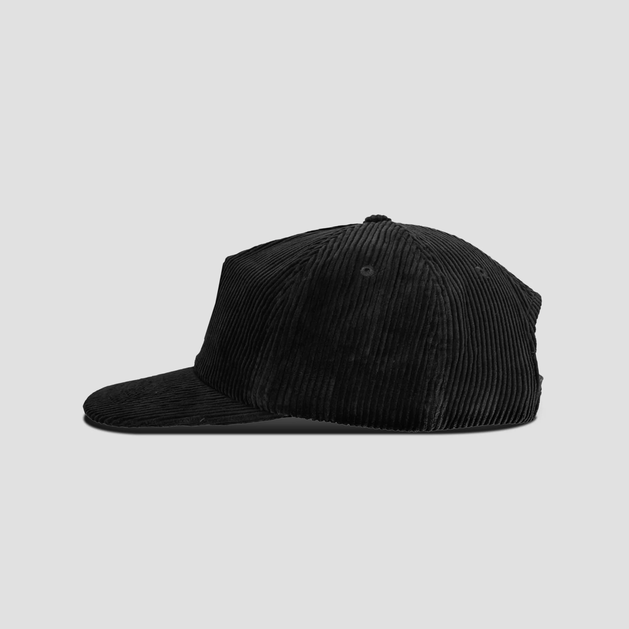 Analogue Corduroy Cap Black - Image 3